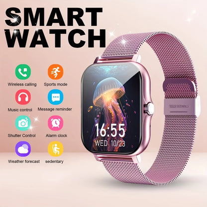 2025 New Upgrade Smartwatch – 1.83" Full Touch Display, Bluetooth Call, Sports Tracking for Men & Women, Android & iOS Compatible