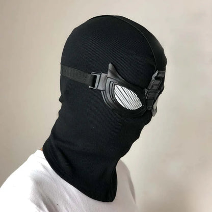 Peter Parker Spider-Man Cosplay Mask – Black Stealth Suit Helmet for Halloween & Party