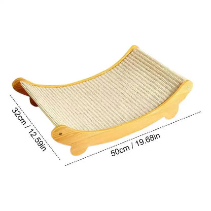 Sisal Cat Scratching Pad & Bed – Reusable Scratch Nest for Sleeping, Playing & Claw Grinding, Suitable for Small, Medium & Large Cats