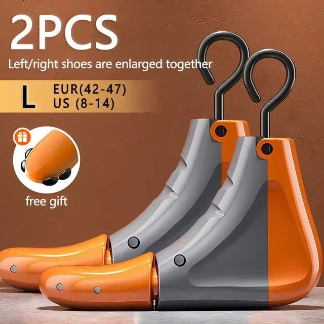 1/2 PCS Universal Adjustable Shoe Stretcher – Boot & Sneaker Widener with Steel Shaft for Left & Right Shoes