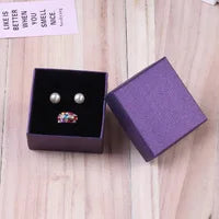24pcs Jewelry Gift Boxes - 9x9x3cm Velvet Sponge Travel Organizer Cases for Rings Earrings Necklace Storage