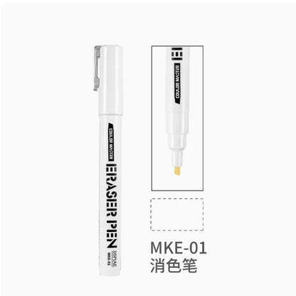 DSPIAE MKA Super Metallic Brush Pen – 12 Water-Based Colors with Soft Tip for Gundam & Mecha Model DIY Hobby