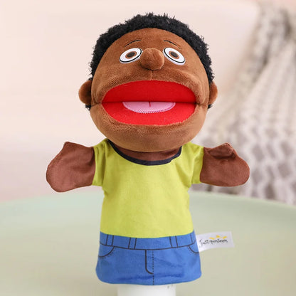 Kids Plush Hand Puppet Set - 28-33cm Role Play Toys for Bedtime Stories, Family Activities & Creative Learning