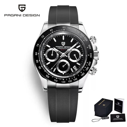 PAGANI DESIGN 2024 Quartz Men's Luxury Business Watch – Chronograph VK63 Waterproof