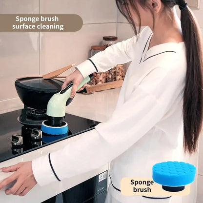 Wireless Electric Cleaning Brush – Multifunctional Rotating Brush for Bathroom, Window, Kitchen & Automotive