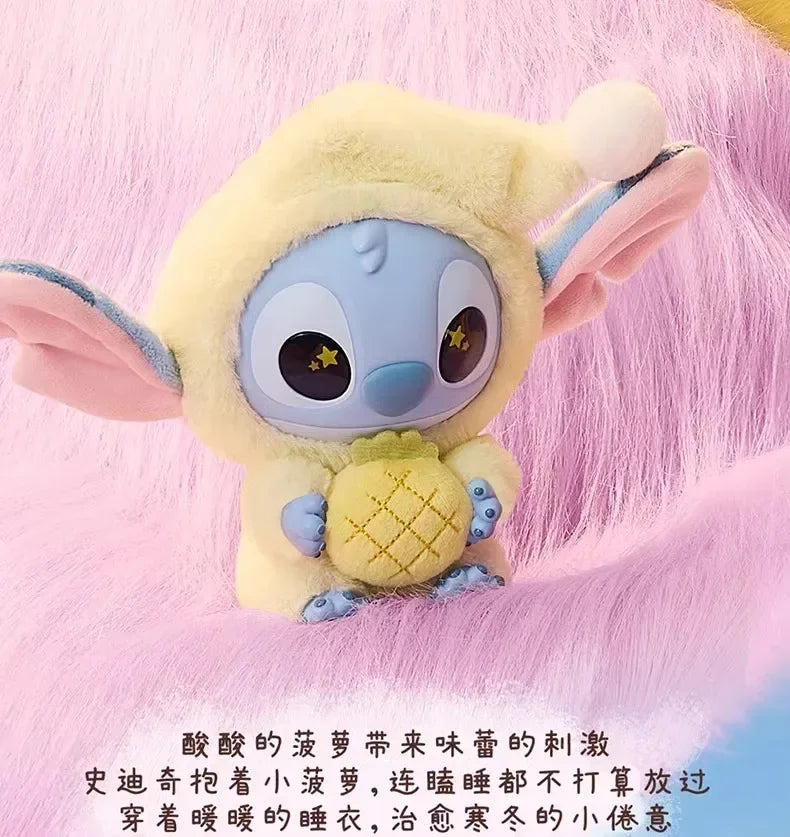 Miniso Disney Stitch Vinyl Blind Box – 'Eat Something Before Sleep' Series Mystery Bag Pendant Toy, Cute Collectible Gift for Adults
