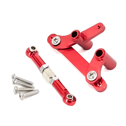 Upgraded Metal Suspension & Aluminum Parts Kit – Front & Rear Wheel Hubs, Bearings & Steering Rod for SCY16101/16102Pro/16104/SG116/Q130 RC Cars