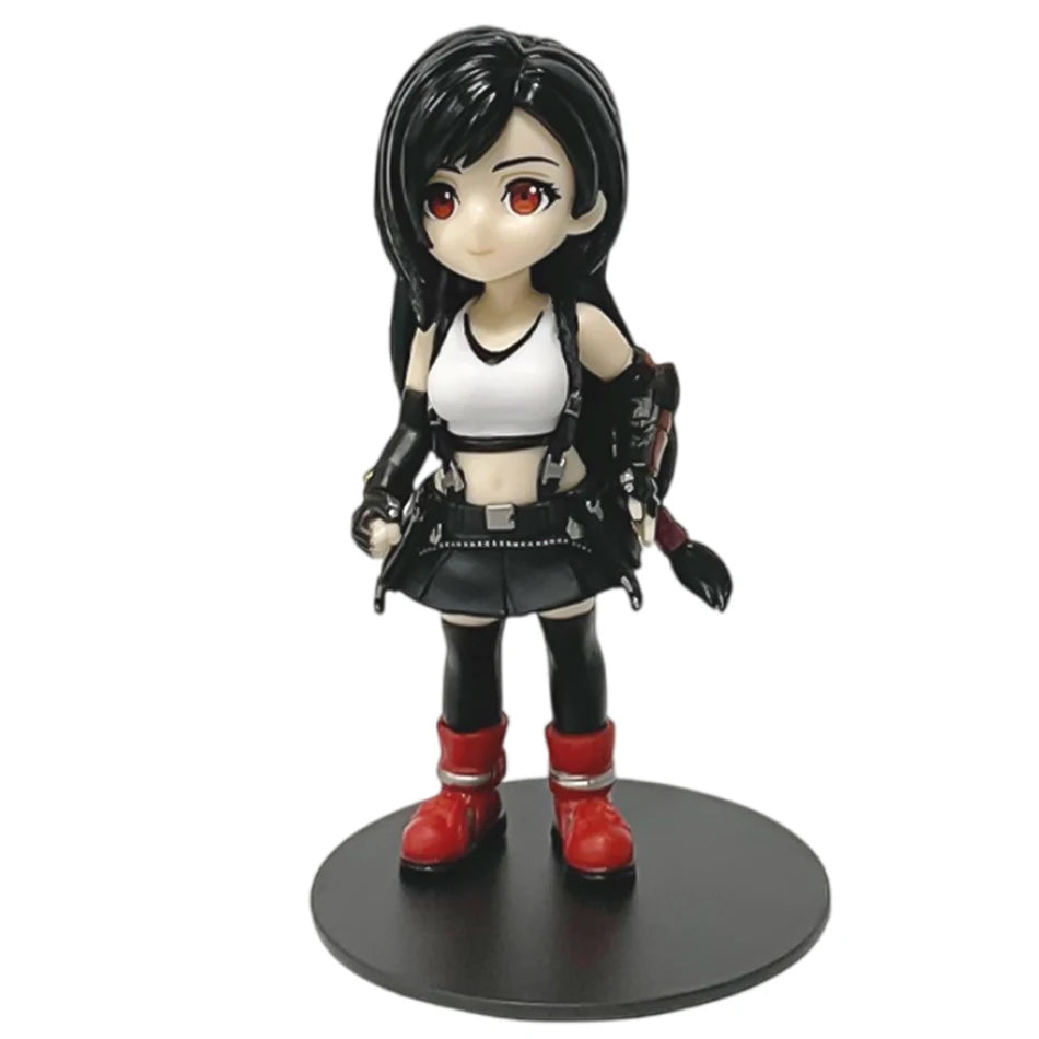Anime 11-12cm Final Fantasy Figure Set – Cloud, Tifa, Aerith & Zack PVC Collectible Toy