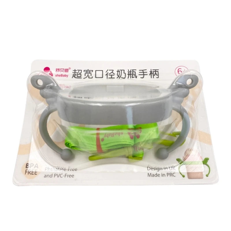 BPA-Free Classic Newborn Bottle Grip Handle – Compatible Silicone Handles for Hegen Bottle, Baby Feeding Accessories