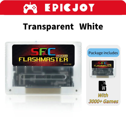 Super SFC 3000-in-1 Game Card with 8GB TF Card for Nintendo SNES Console