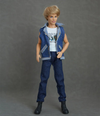 30cm Male Anime Doll Clothes – 1/6 BJD Fashion Casual Suit for KEN Dolls, DIY Reborn Toy Accessories & Gifts