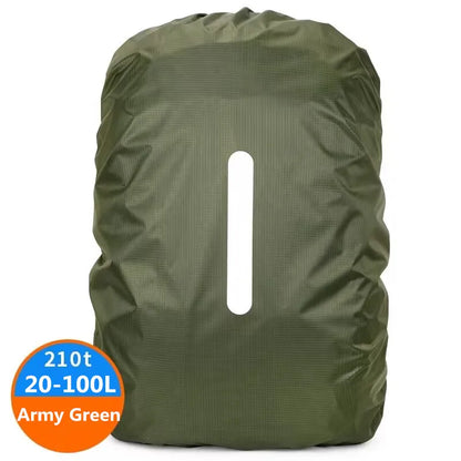 Reflective Waterproof Backpack Rain Cover 20-100L – Outdoor Safety Cover for Night Cycling, Hiking & Camping