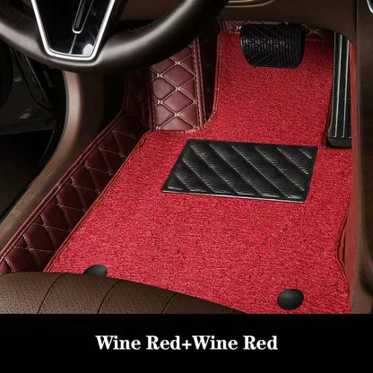 Luxury Double-Layer Car Floor Mats - Custom-Style Interior Floor Protection