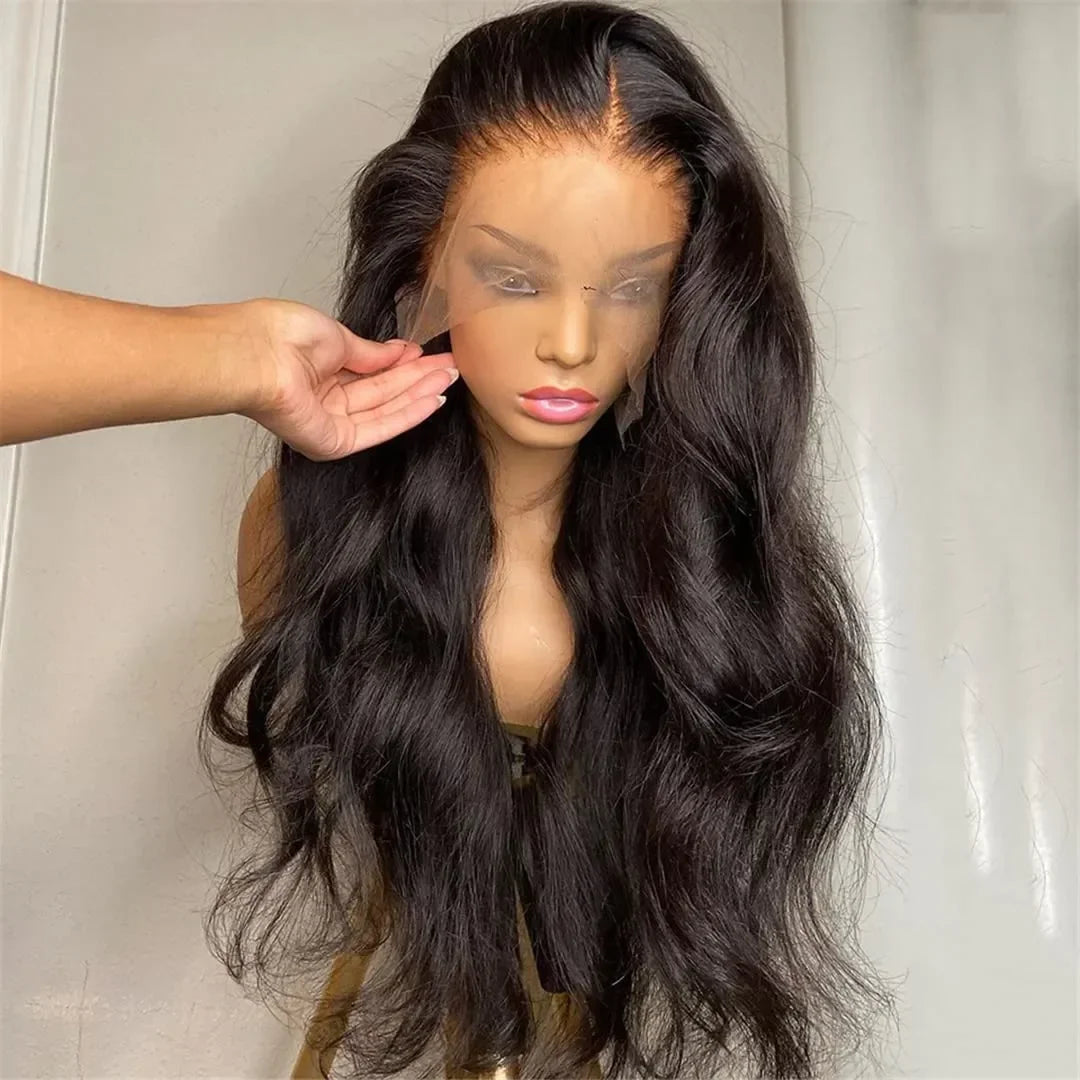 13x4/13x6 Body Wave Transparent Lace Front Wig – HD Bling Hair, 180% Density Human Hair, 4x4 Lace Closure for Women