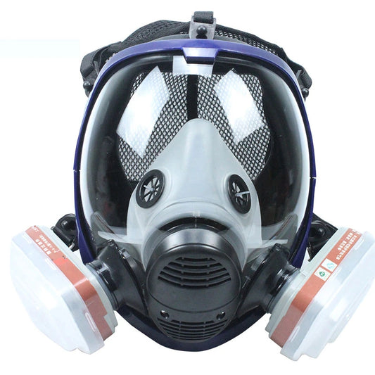 6800 7 in 1 Chemical Gas Mask – Dustproof Respirator with Full Face Filters for Paint, Pesticide, Welding & Laboratory Use