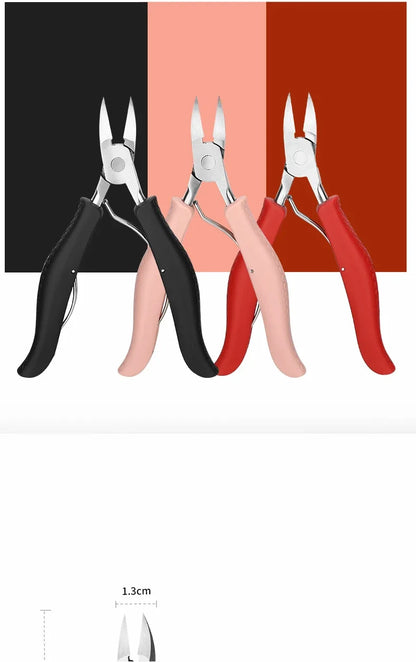 Nail Clipper Set for Ingrown Toenails — Paronychia Correction Nippers, Pedicure & Manicure Tools with Dead Skin Scissors