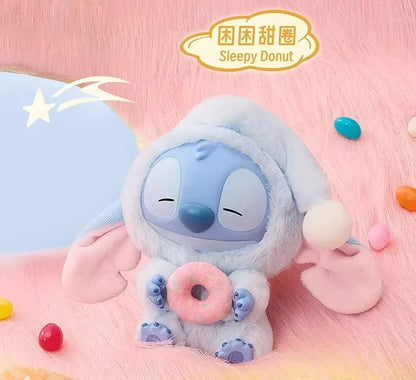 Miniso Disney Stitch Vinyl Blind Box – 'Eat Something Before Sleep' Series Mystery Bag Pendant Toy, Cute Collectible Gift for Adults