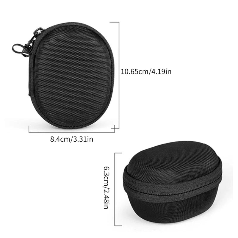 Shock-Resistant Waterproof EVA Watch Storage Box – Portable Single Watch Travel Case with Zipper