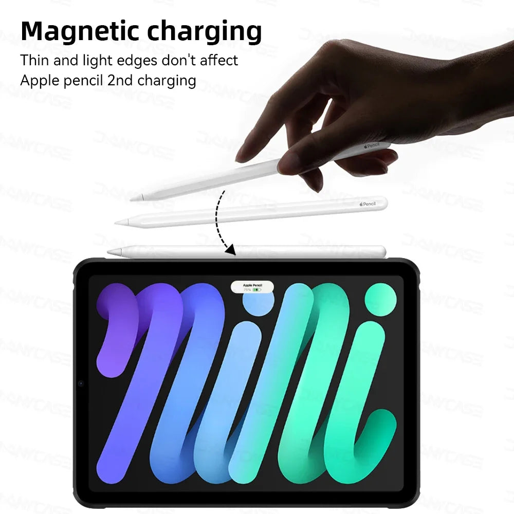 Transparent Silicone Case for iPad Pro 11, 10.2 9/8/7 Gen, 9.7 5/6 Gen, Air 4/5 10.9, Mini 4/5/6
