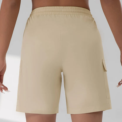 Women’s Lightweight Cargo Shorts - Loose Quick-Dry Outdoor Hiking Shorts with 4 Utility Pockets