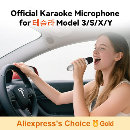 Tesla T1 Car Karaoke Microphone - Rechargeable Mic with USB-A & USB-C Receiver, Plug-and-Play Wireless Karaoke System