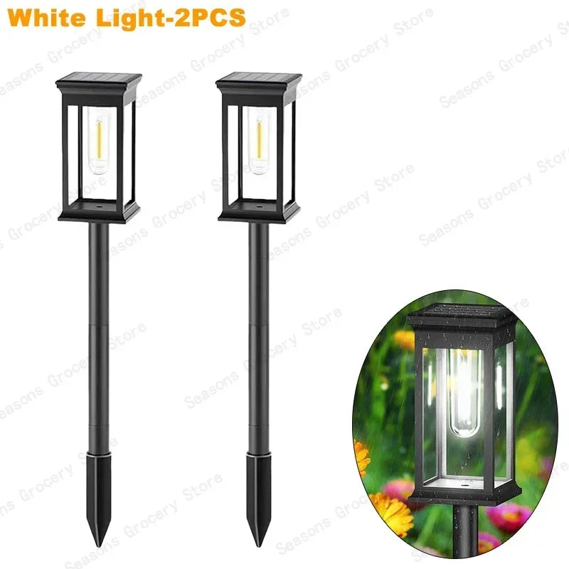 Waterproof LED Solar Garden Lights – Automatic Outdoor Pathway & Driveway Lighting with Dusk-to-Dawn Sensor