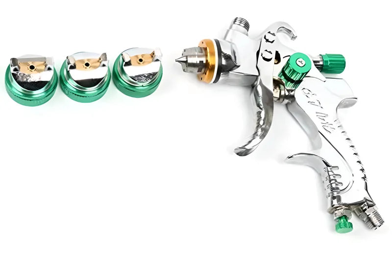HVLP Professional Spray Gun – 1.4/1.7/2.0/2.5mm Steel Nozzle Gravity Gun for Car Paint | Portable DIY Spray Paint Kit
