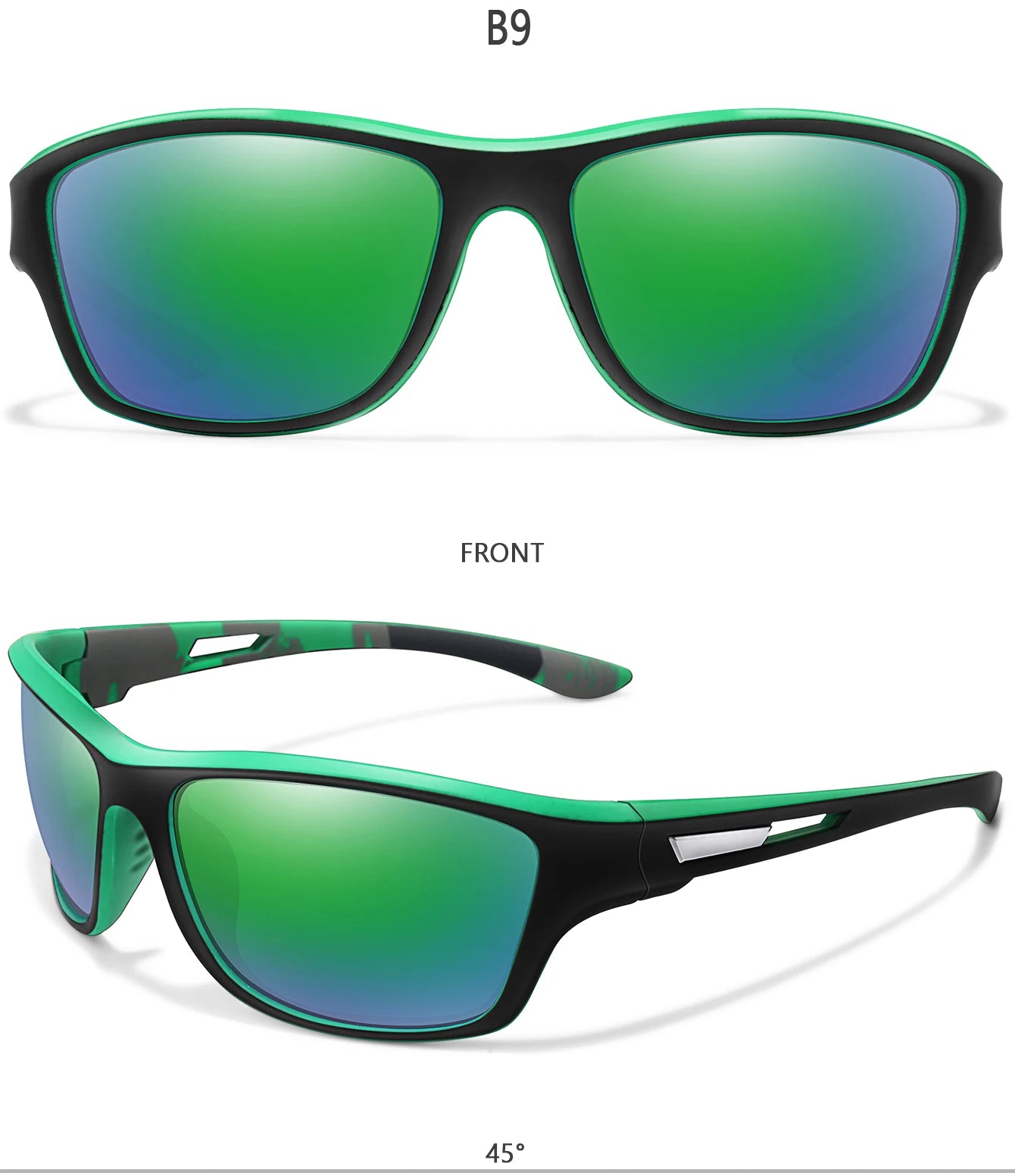Men’s Polarized Sunglasses – TAC Lens UV400 Anti-Glare Eyewear for Fishing, Cycling & Driving