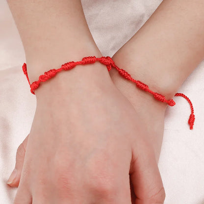 2/10PCS Lucky Red Rope Evil Eye Bracelets – Handmade Protective Wristbands for Men & Women