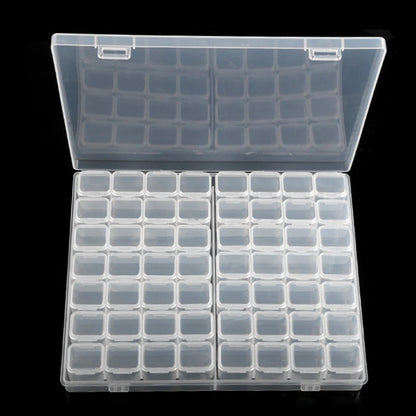 Plastic Storage Box with 28/32/48/56/64 Slots – DIY Diamond Painting Beads, Charms & Jewelry Accessories Organizer