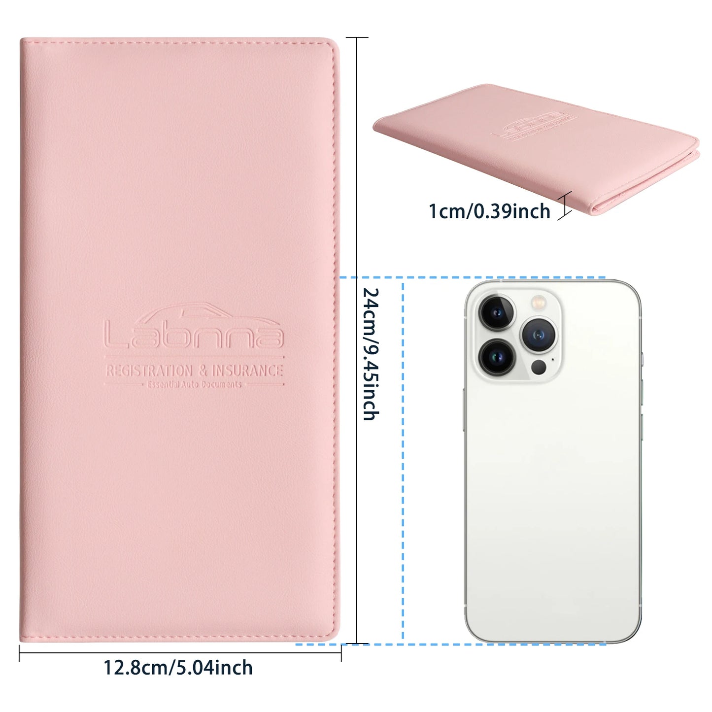 Men & Women Car Registration & Insurance Card Holder – PU Leather License Holder for Driver's License