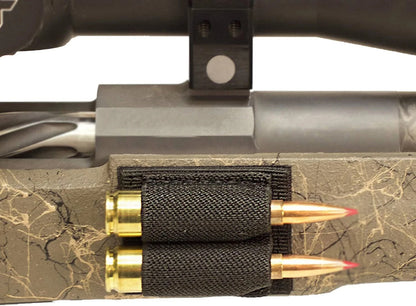 DIZETION Tactical 2-Round Holder Patch – Adhesive Hook & Loop Cartridge Pouch for M4 Shotgun Hunting