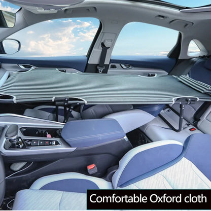 General Motors Portable Folding Bed: Co-pilot Sleep Bed for Car Modification - Ideal for Camping, Travel, Rear Seat Comfort, and Car Accessories!