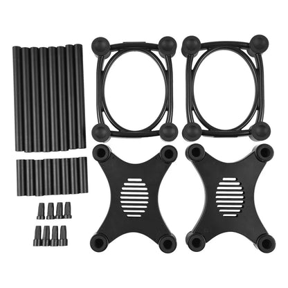 Desktop Speaker Stands – Removable Shock Absorber Monitor Audio Brackets for 5/6/8-Inch Speakers