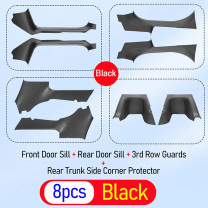 Tesla Model YL 2026 Door Sill Protectors – Anti-Kick Guards, Seat Rail Pads and Trunk Side Cover Mats
