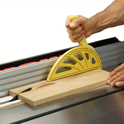 Push Block for Table Saws, Router Tables & Jointers – Offset Handle Push Stick for Safety & Precision