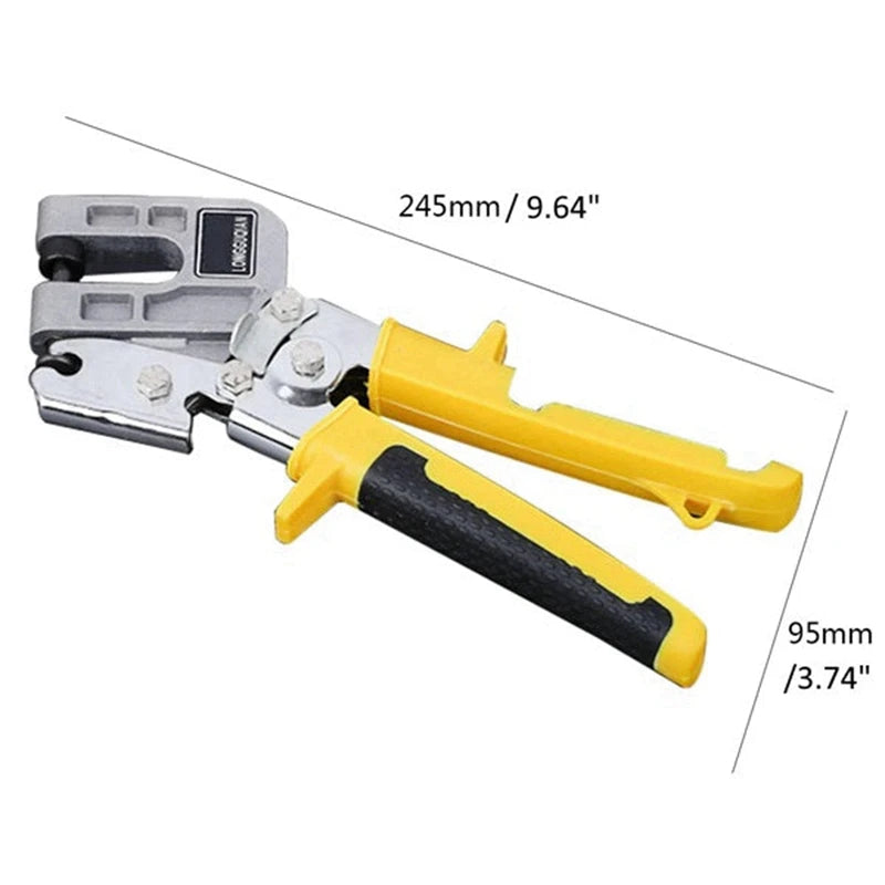 Metal Stud Crimper - Aluminum Alloy Ceiling Punching Pliers, Plaster Drywall Tools for Fastening Metal Double Handed Keel