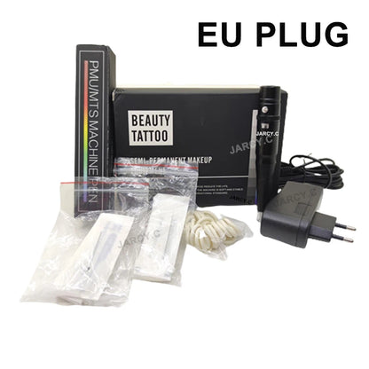 Permanent Makeup Tattoo Pen Machine - Eyebrow and Lip Microblading Tattoo Gun for PMU Beginners