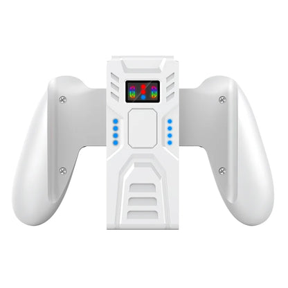 ABS Comfort Charging Grip for Switch Controllers – Portable JOY-02 Dock with USB-C Cable & Battery Indicators