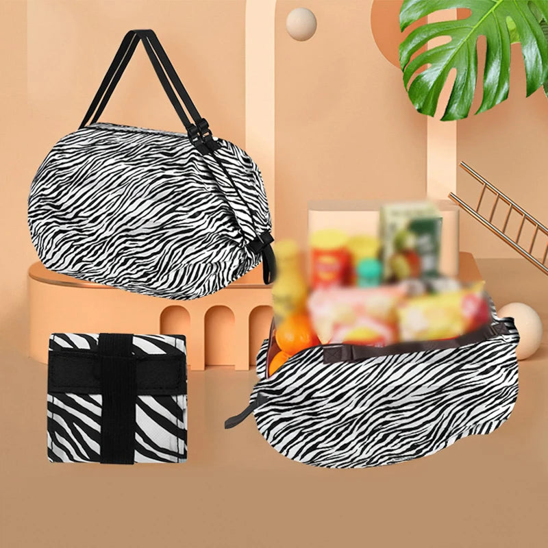 Foldable Waterproof Shopping Bag – Portable Travel, Beach, and Grocery Tote