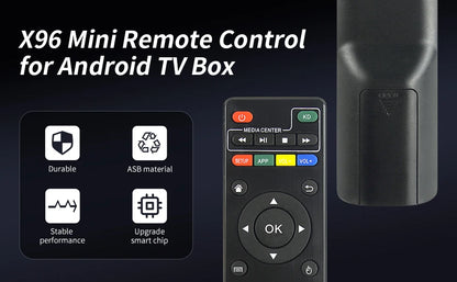 X96 Mini Universal Remote for Android TV Box, Compatible with MXQ Pro 4K, T95M, T95X, H96 Pro+ & More