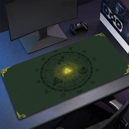 Legend of Zelda Gaming Mouse Pad - Natural Rubber Computer Mat for PC, Office and Gaming Setups