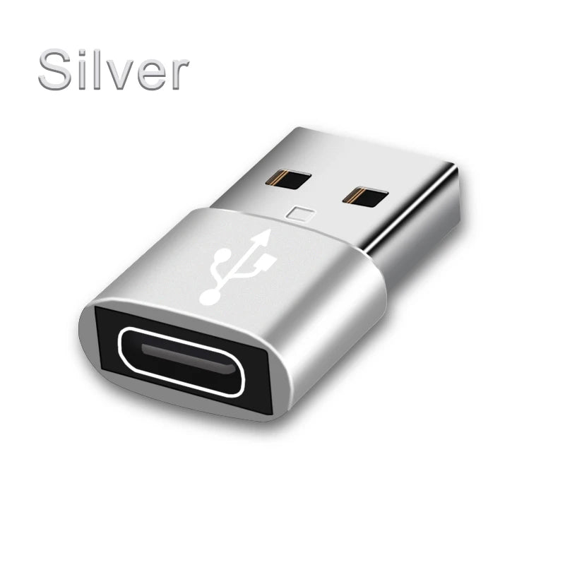 USB-C to USB 2.0 Adapter – Type-C Male to Female Converter for Phones, PCs & Laptops