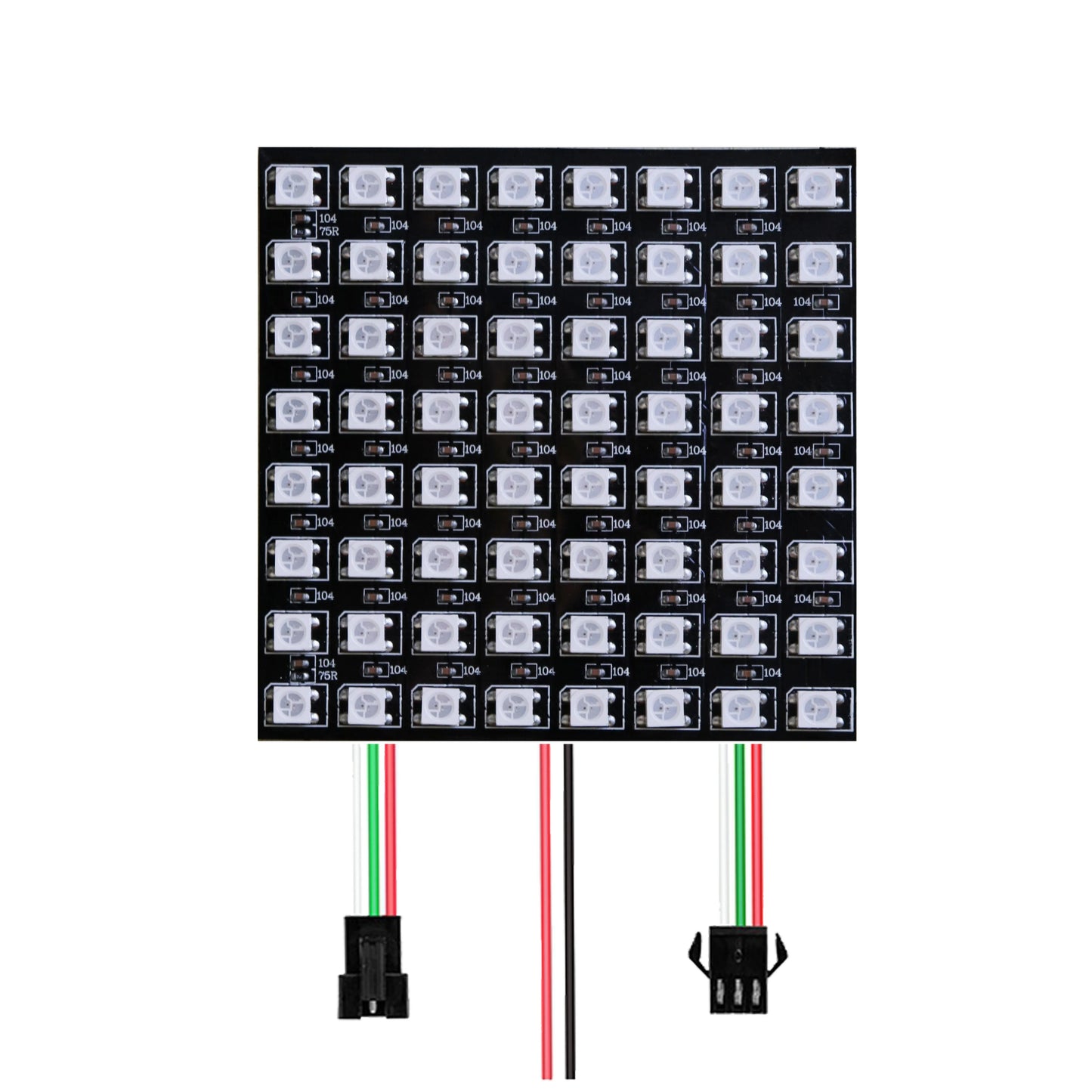 1-10PCS WS2812B RGB LED Panel Module – Flexible 4x12, 8x8, 16x16, 8x32 Pixel Matrix Screen with Individually Addressable IC, DC 5V