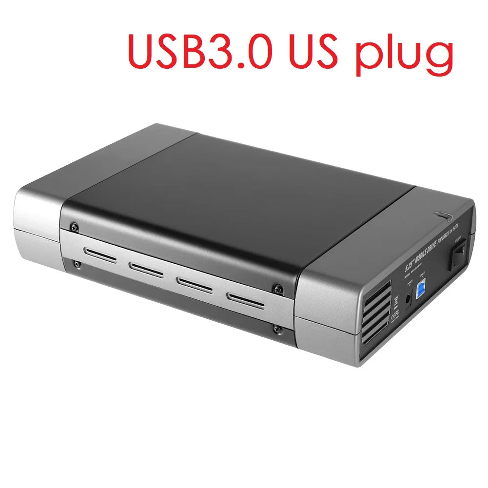 5.25-inch USB 2.0/3.0 SATA External Optical Drive Case – Enclosure Adapter for Windows, Mac & PC