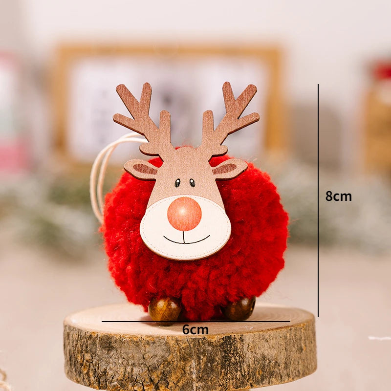 Red Star Christmas Tree Ornament – DIY Xmas Pendant New Year Party Gift Home Decor Noel Navidad