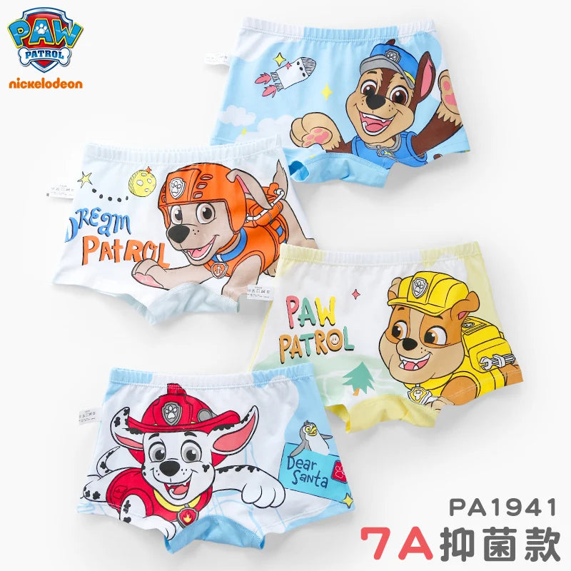 PAW Patrol Kids Cotton Boxer Briefs - Slim Fit Comfortable Underwear for Boys Ages 3-8 Years