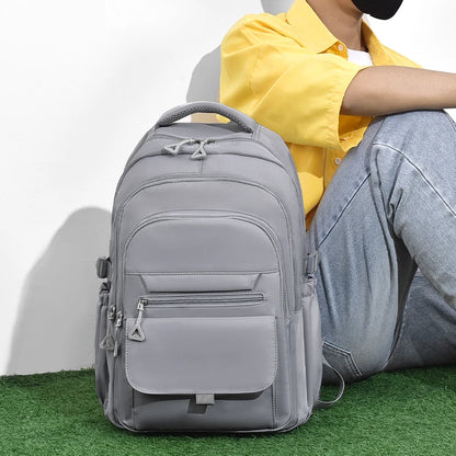Multi-Layer Waterproof Oxford Backpack - Large Capacity, Stylish Commuter and Student Bag for Out-of-Town Travel