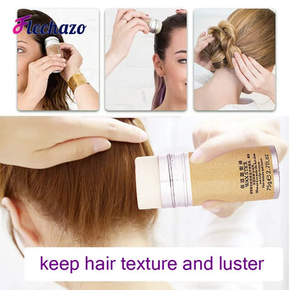 Broken Hair Fixer Wax Stick - Gel Cream for Styling, Frizz Fixer for Men, Women, and Children, Lay Down Edges Styling Wax
