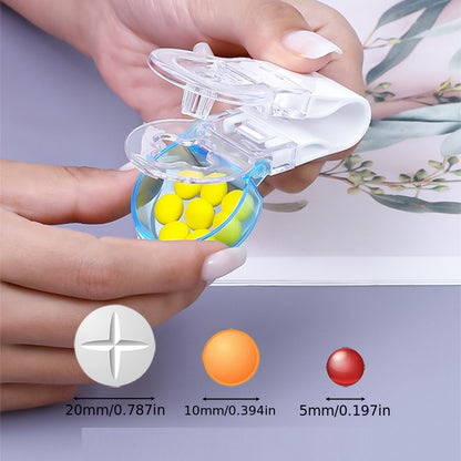 Portable Pill Taker & Remover with Medicine Box – Tablets & Pills Assistance Tool, New Design Pill Dispenser for Household Use